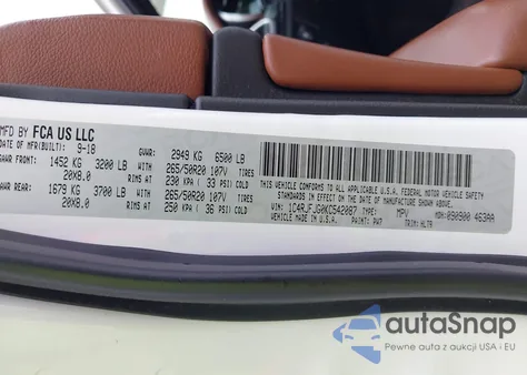 2019 Jeep Grand Cherokee Summit 4X4 из США, поврежденный, VIN 1C4RJFJG0KC542087